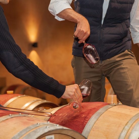 Assaggio del vino Rotwein